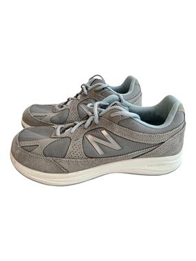 New Balance 877 V1 Walking Shoes 8 Wide Blue Gray Comfort Sneakers Abzorb Gym